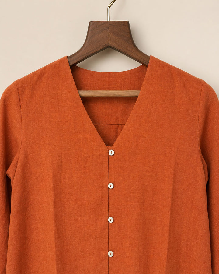 Orange Shirt Kurta