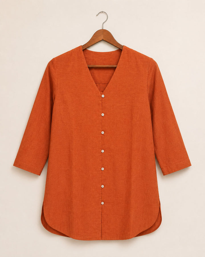 Orange Shirt Kurta
