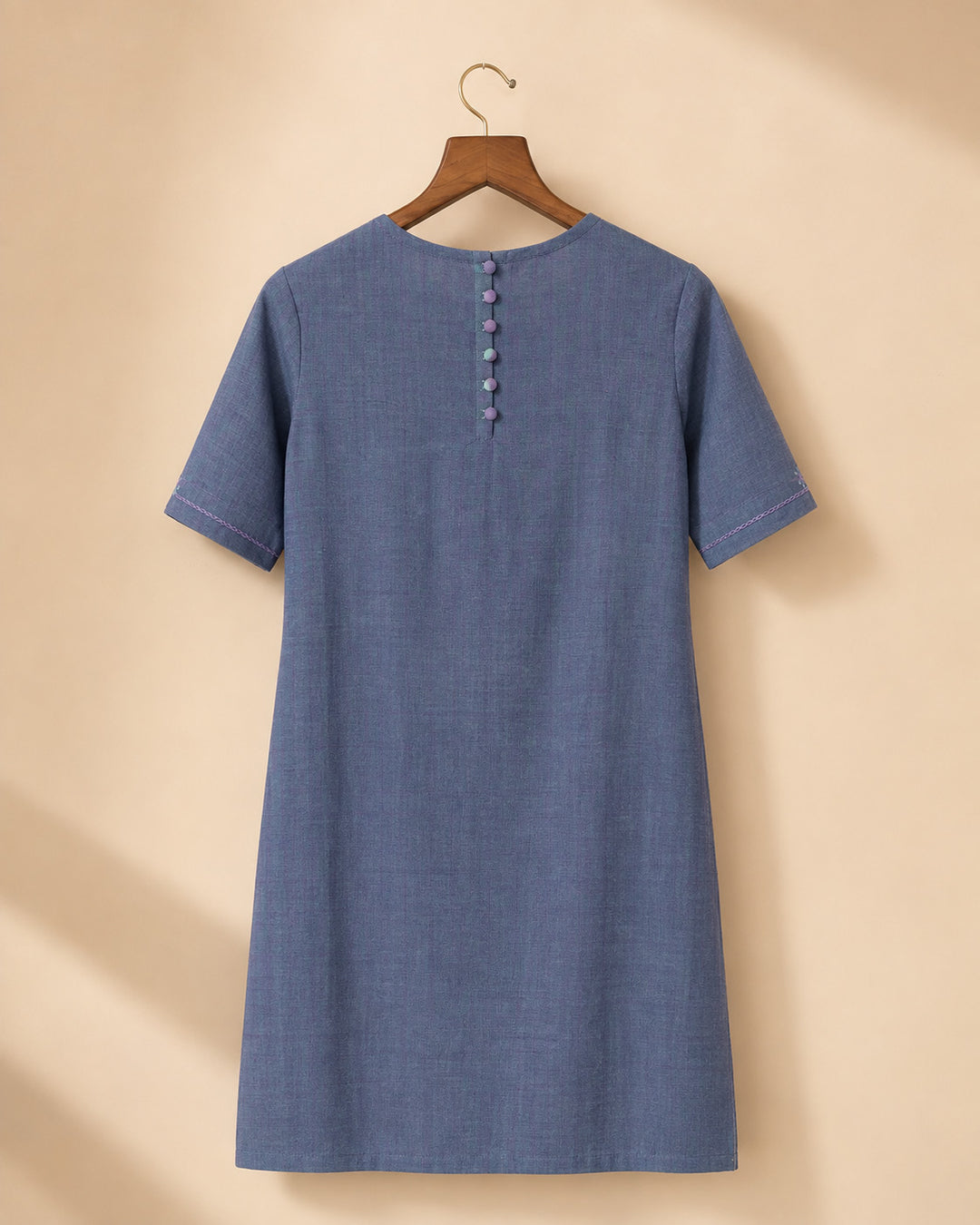 Denim Blue And Lavender Dress
