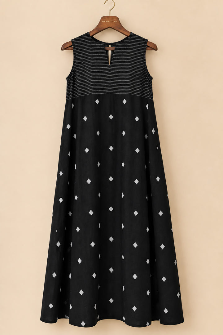 Black Jamdhani Dress