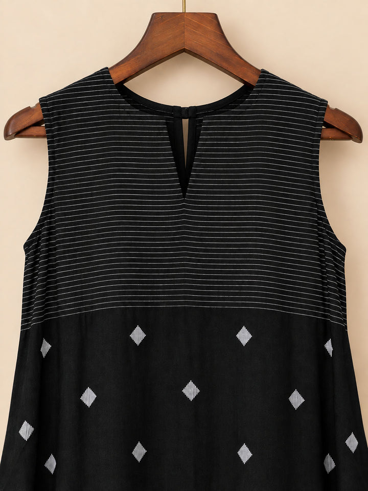 Black Jamdhani Dress
