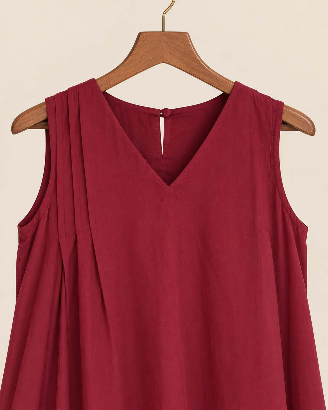 Maroon Aline Dress With Floral Print