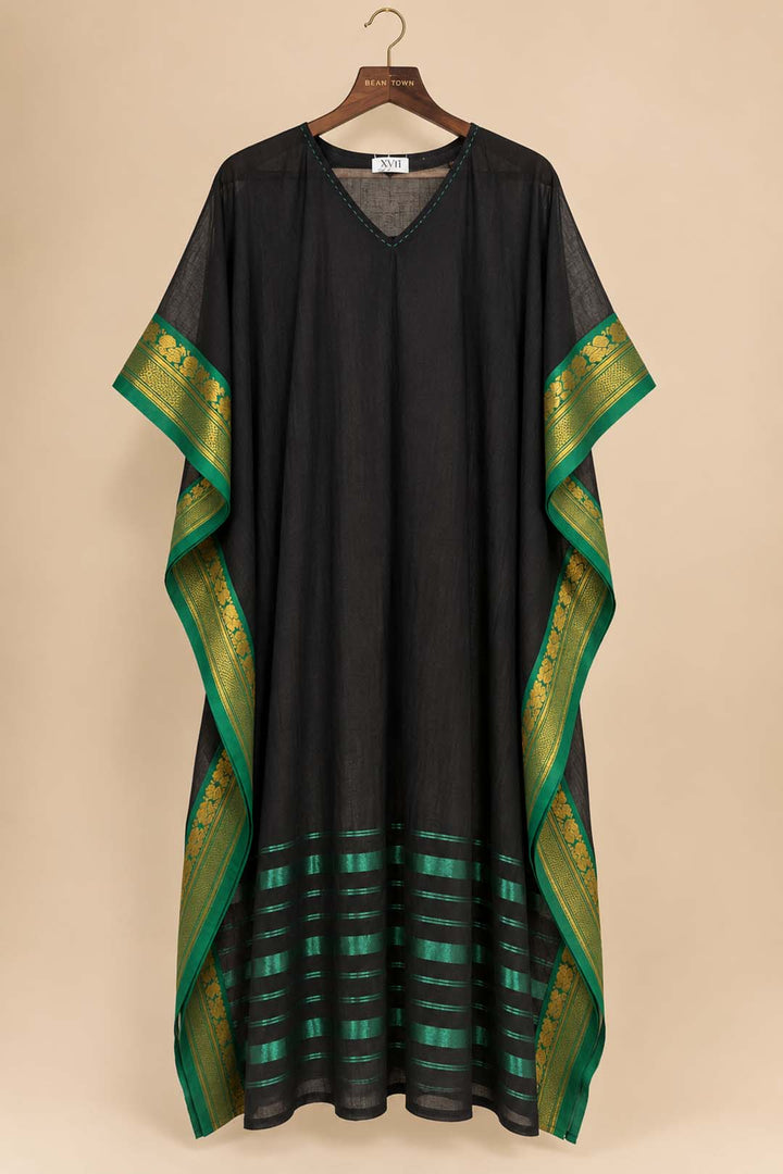 Black And Green Kaftan