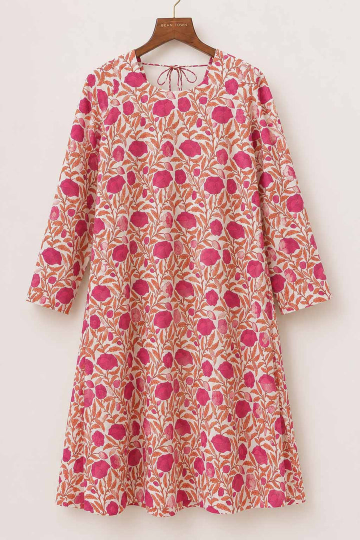 White And Pink Floral Co-Ord Set