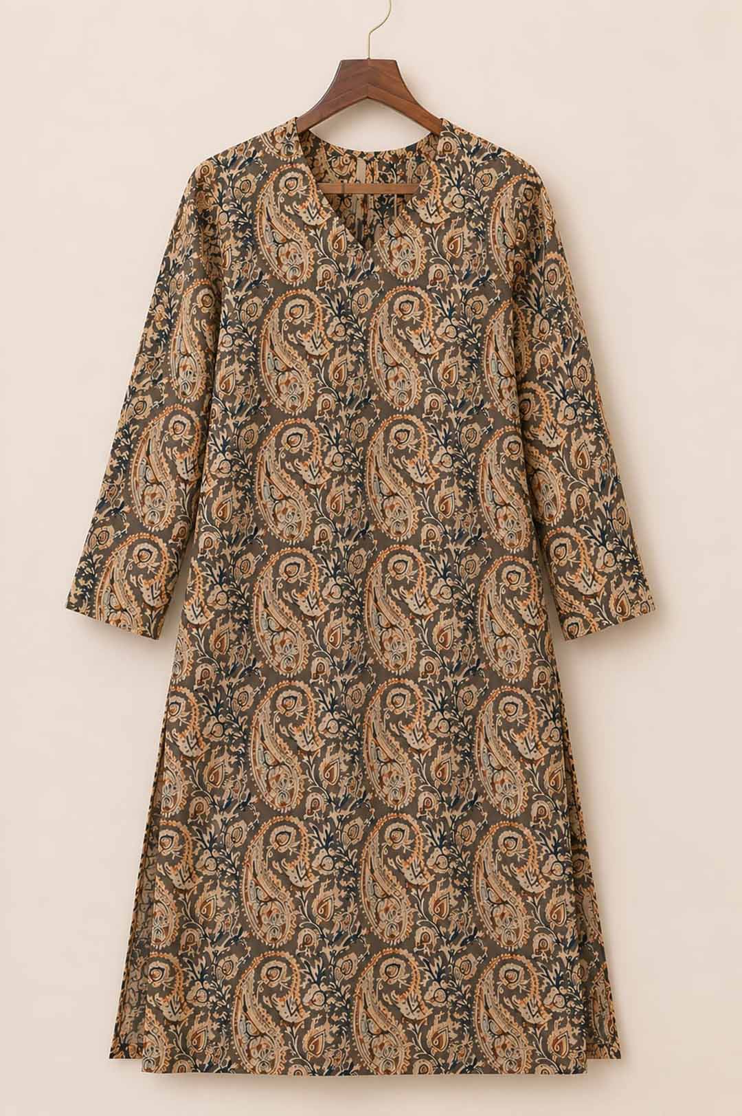 Gram Green Kalamkari Print Co-ord Set