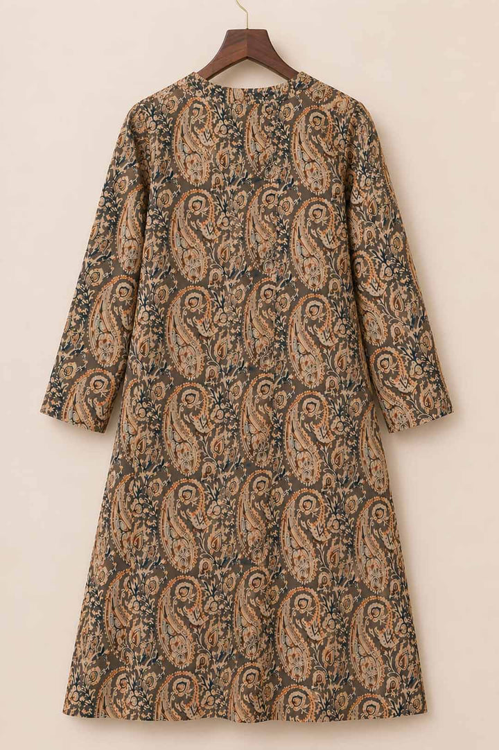 Gram Green Kalamkari Print Co-ord Set