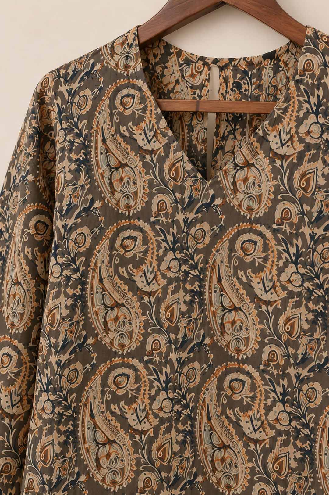 Gram Green Kalamkari Print Co-ord Set