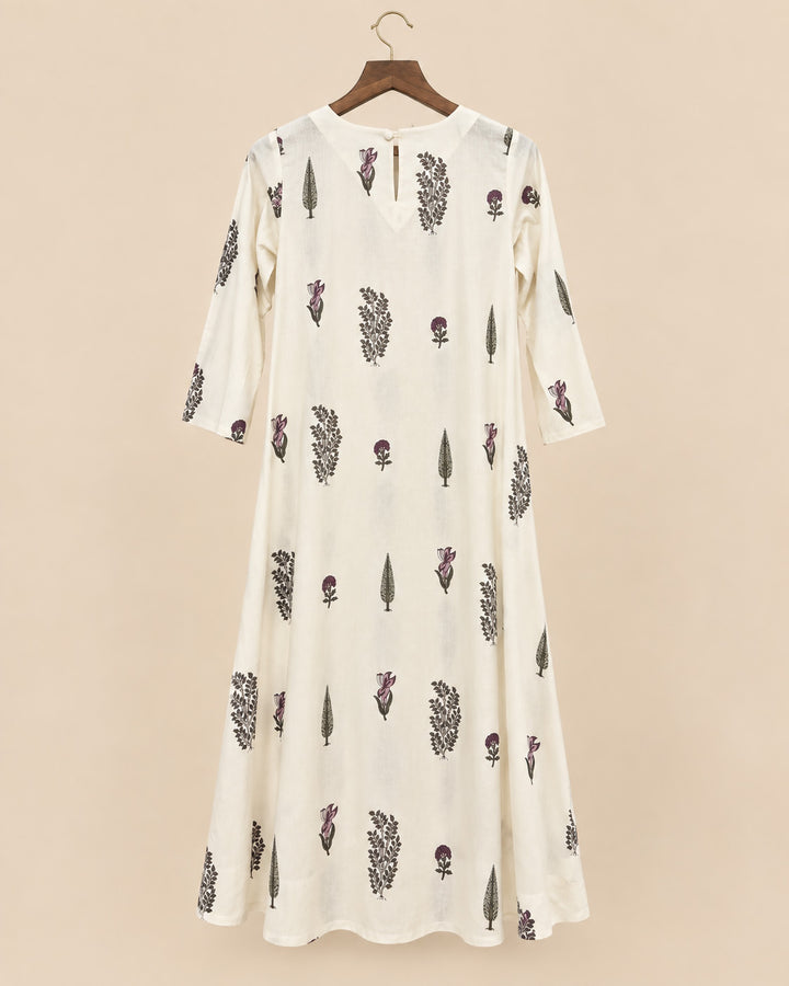 Off White &amp; Onion Pink Floral Dress