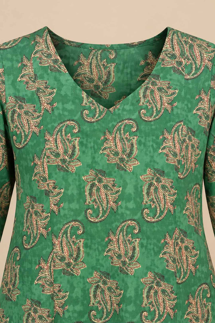 Rama Green Floral Print Co-ord Set