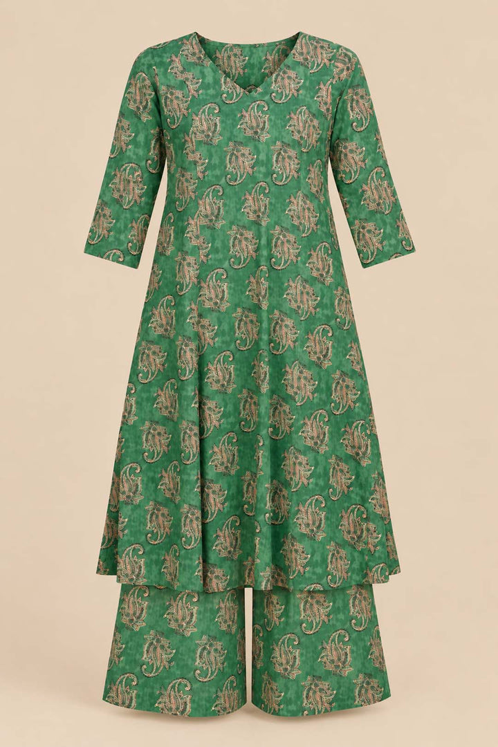 Rama Green Floral Print Co-ord Set