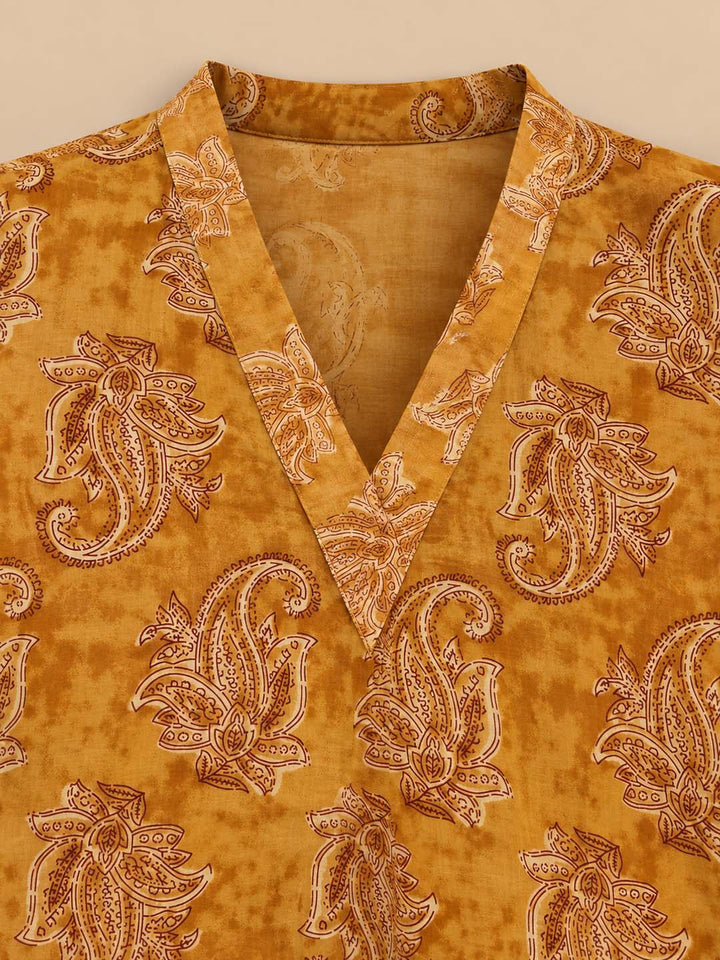 Turmeric Yellow Floral Co-ord Set