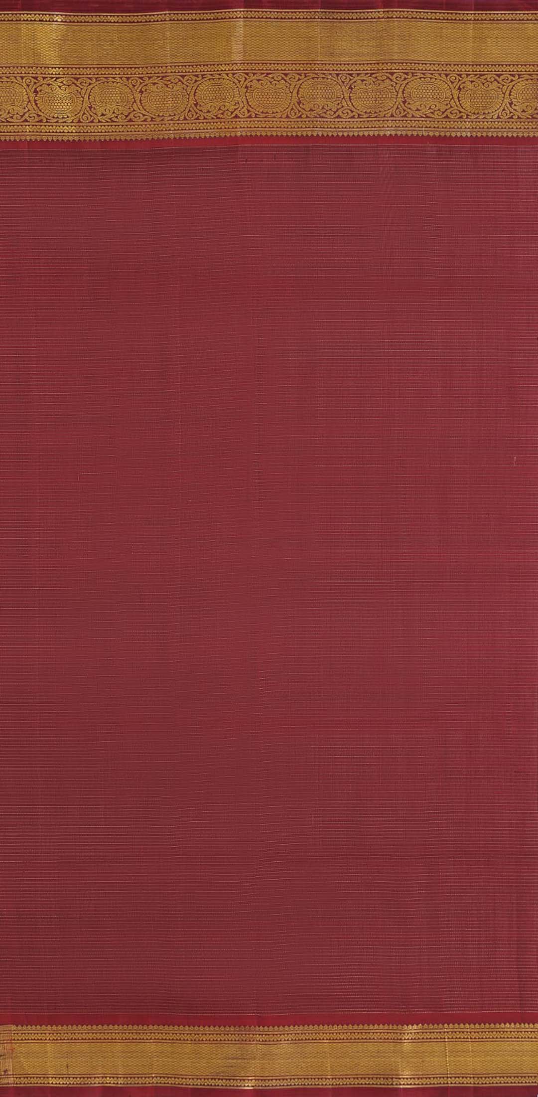 Teal Blue Checks Kanchivaram Saree With Maroon Border