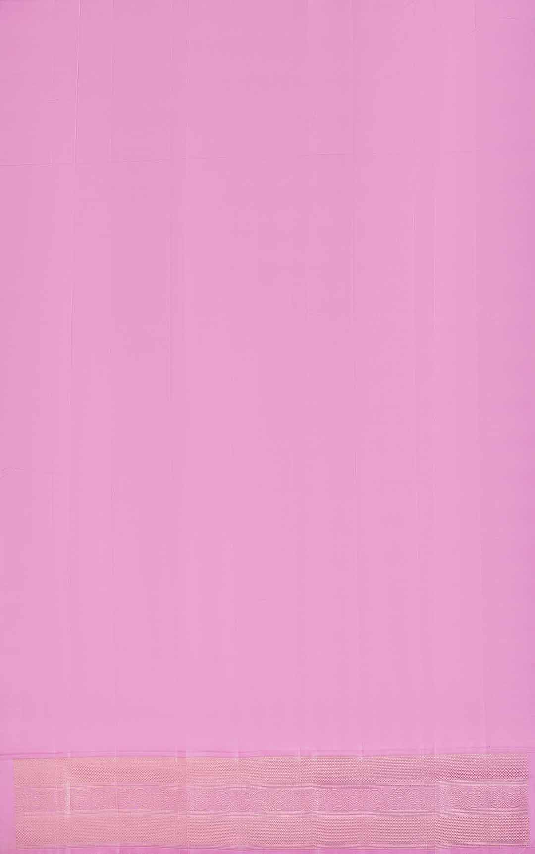 Wine Purple Kanchivaram Saree With Pink Border