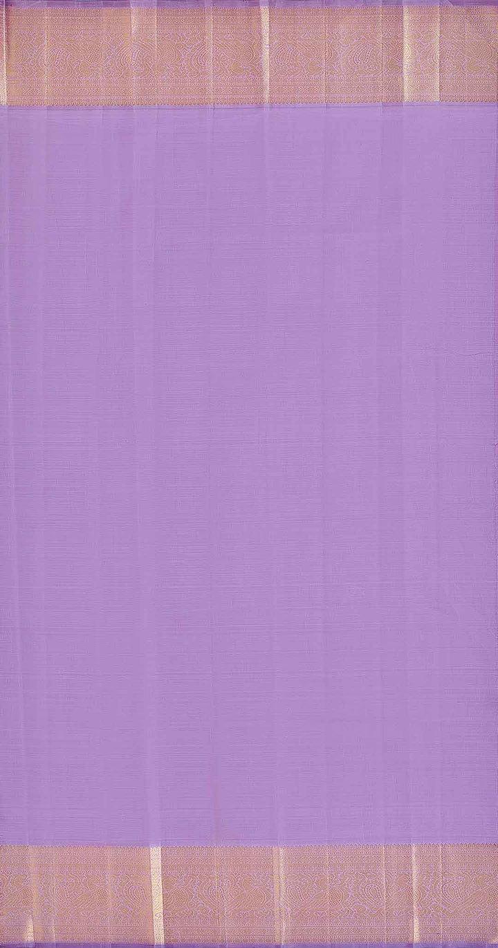 Deep Burgundy Kanchivaram Saree With Lavender Border