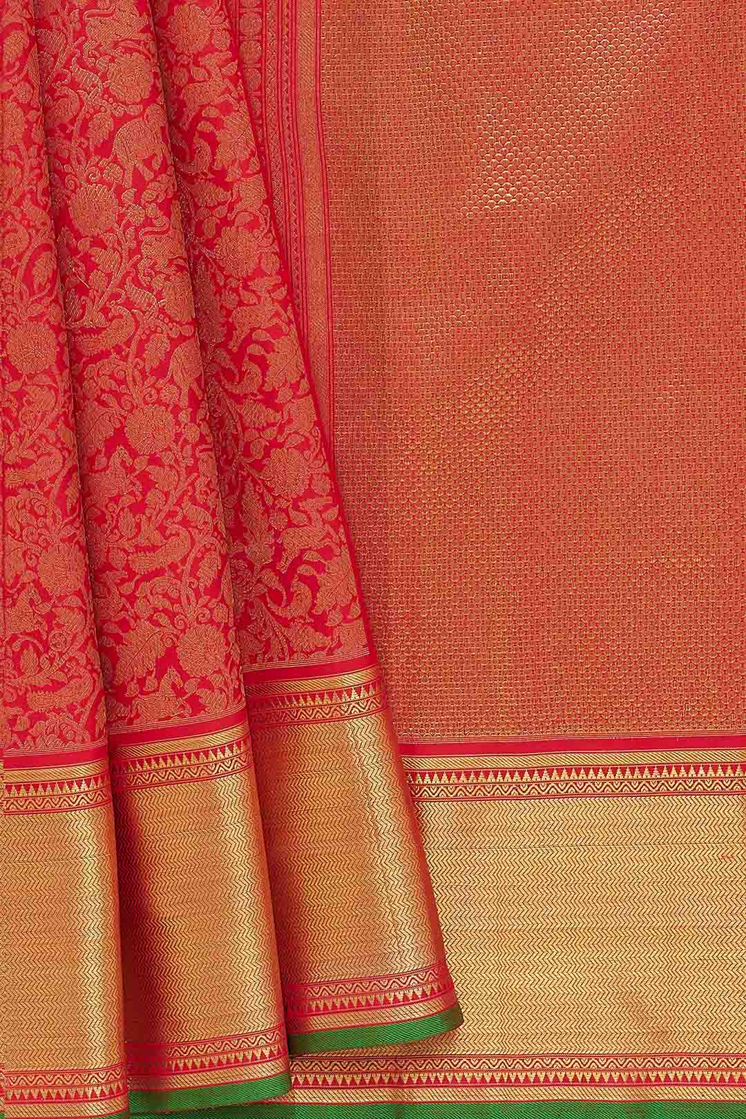 Red Vanashrinkaram Kanchivaram Saree