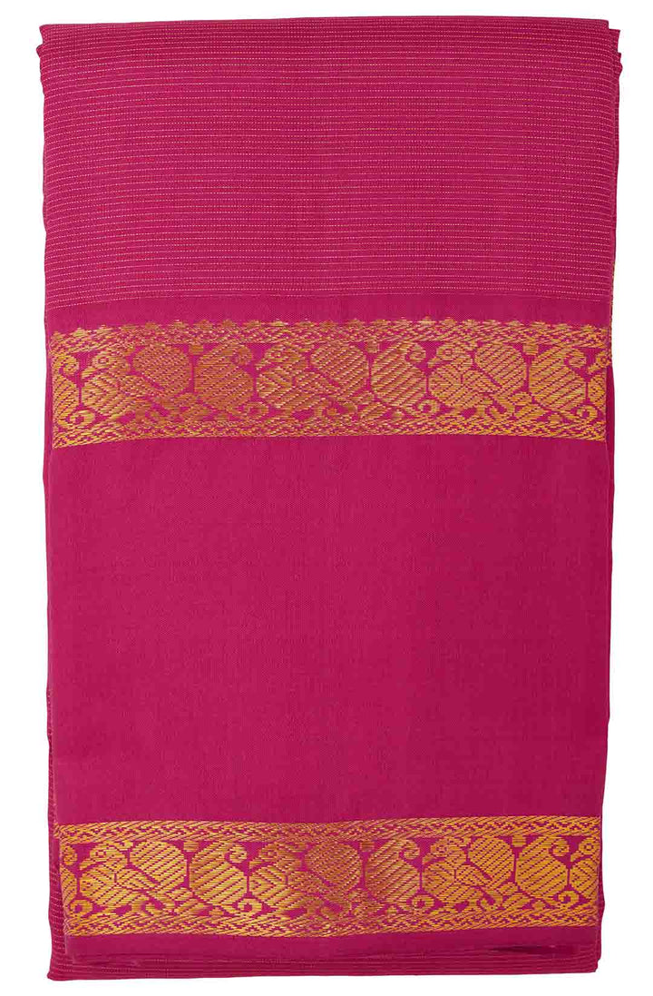 Fuchsia Pink Vairaoosi Kanchivaram Saree