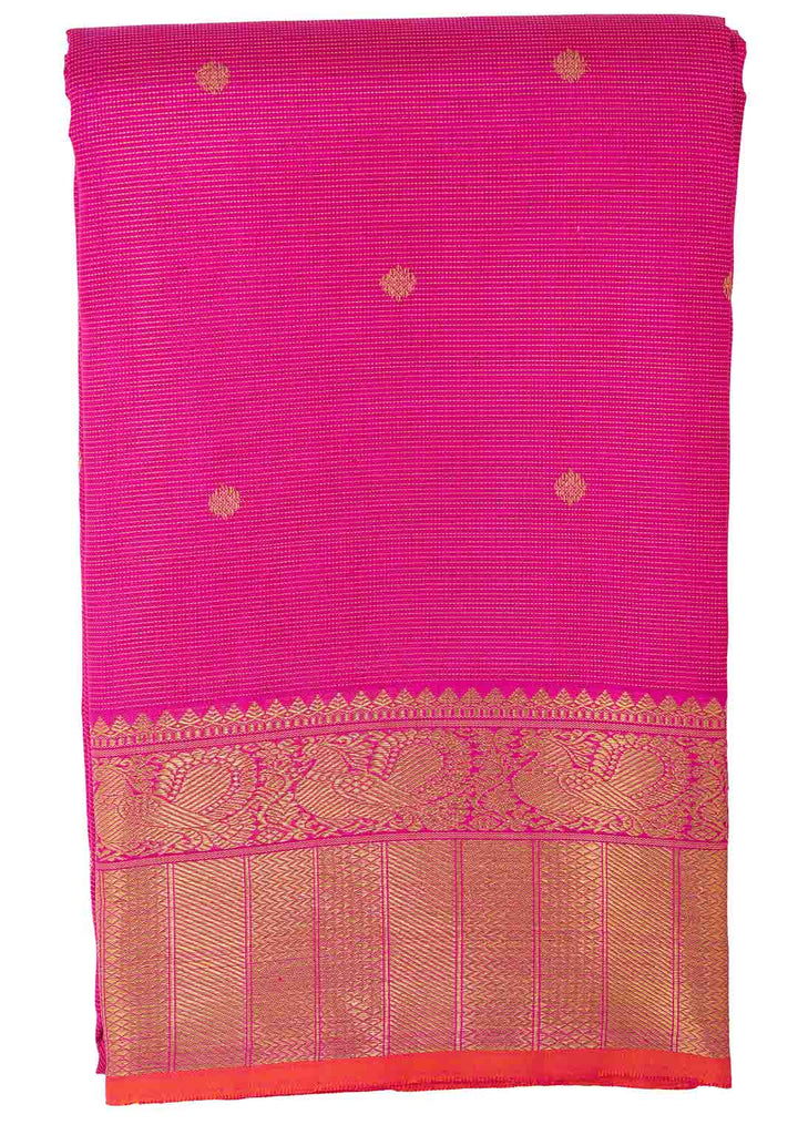 Rani Pink Vairoosi Kanchivaram Saree