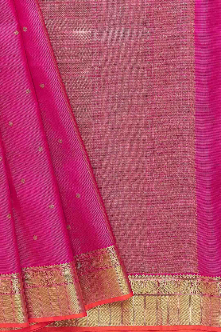 Rani Pink Vairoosi Kanchivaram Saree