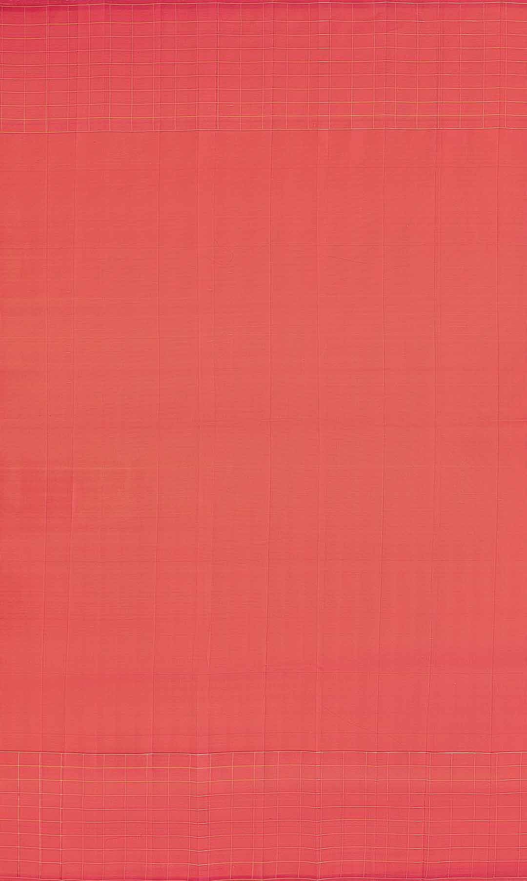 Mango Yellow Kanchivaram Saree With Pink Checks Border