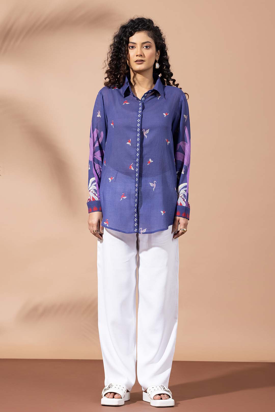 Blooming Ink Blue Shirt