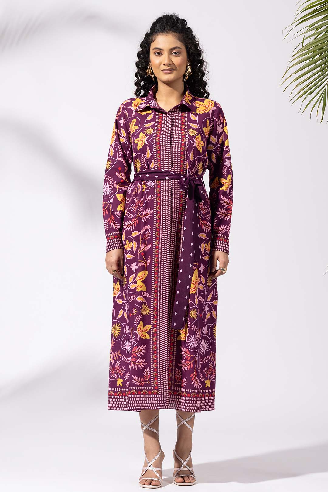 Muse Plum Shirt Dress