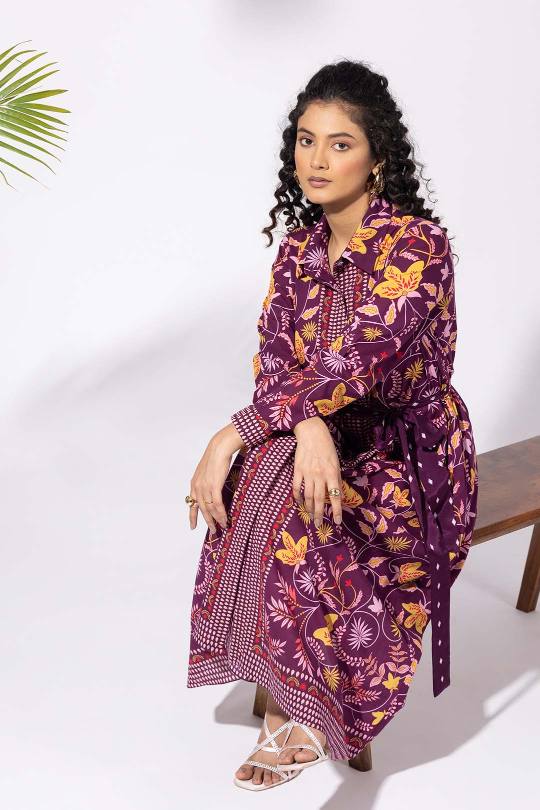 Muse Plum Shirt Dress