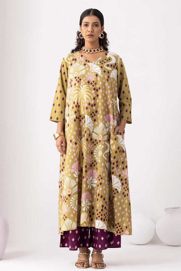Desert Palm Kurta Set