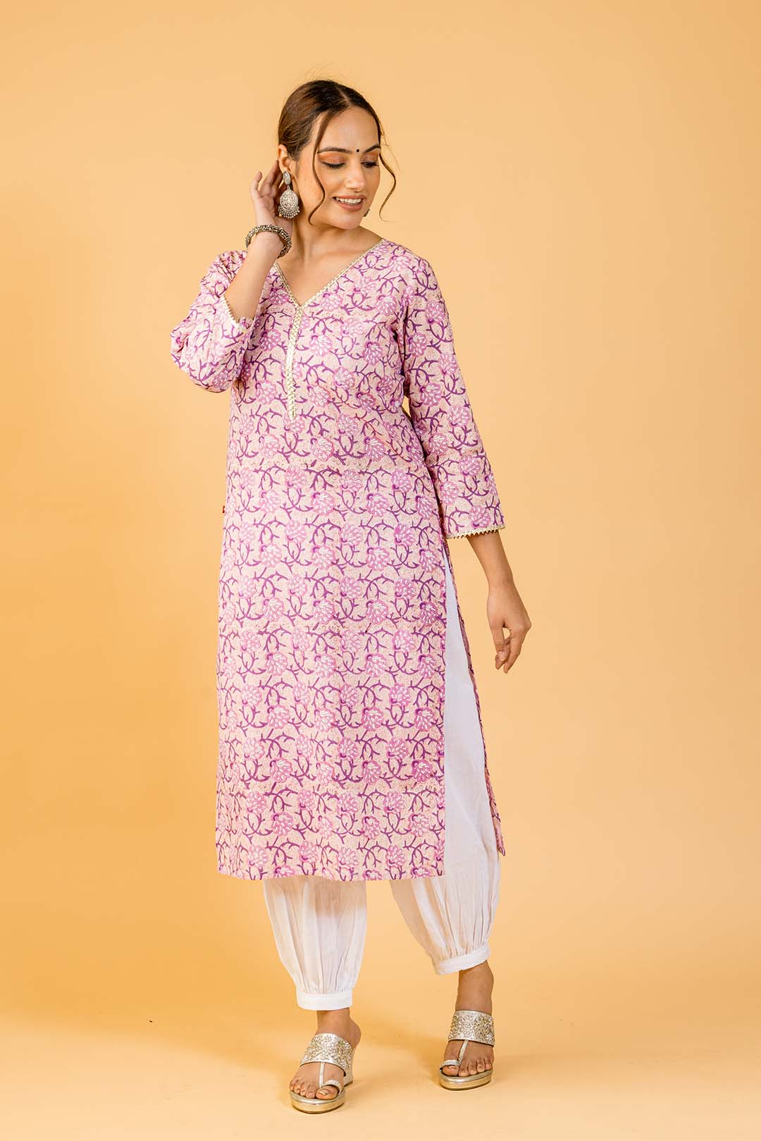 Pinklay Hand Block Print Women Kurta