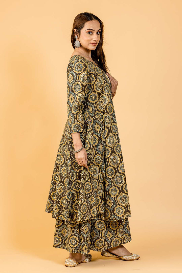 Itr Ajrakh Indo Western