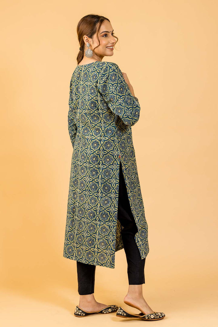 Srijani Ajrakh Cotton Kurta