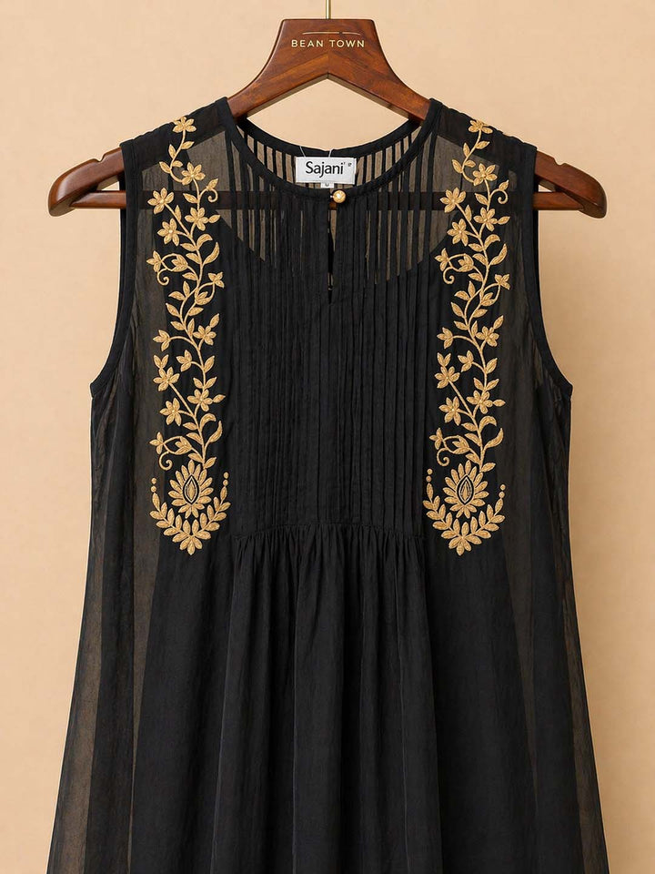 Saani Black Aline Dress