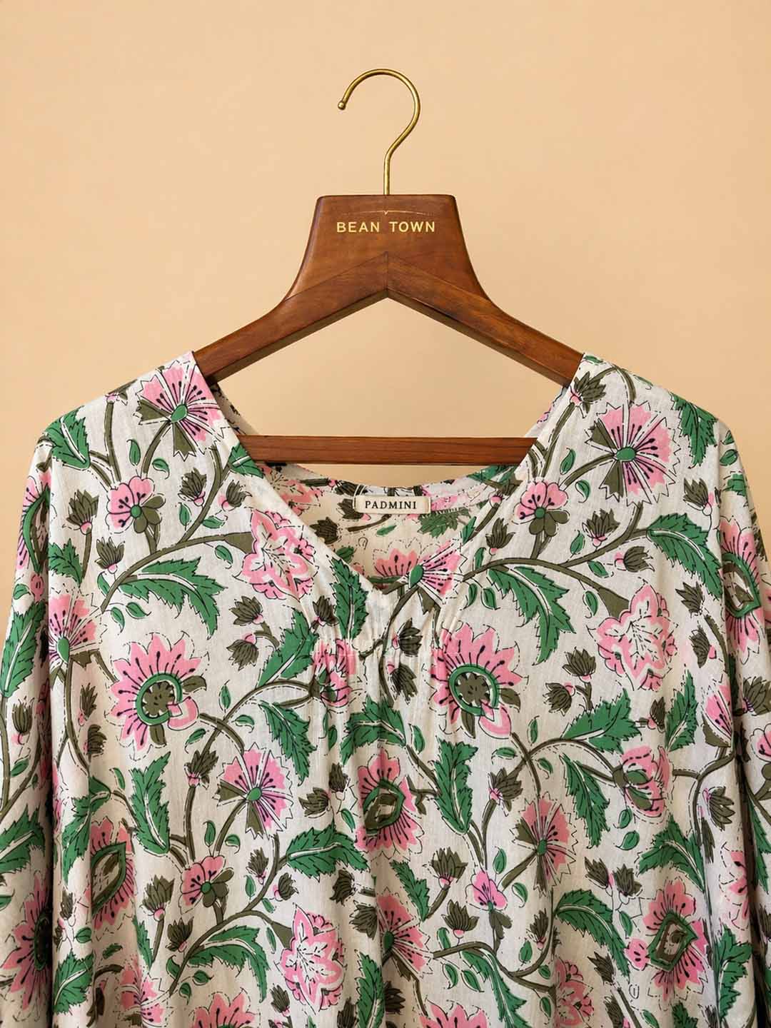Floral Printed Elastic Kaftan