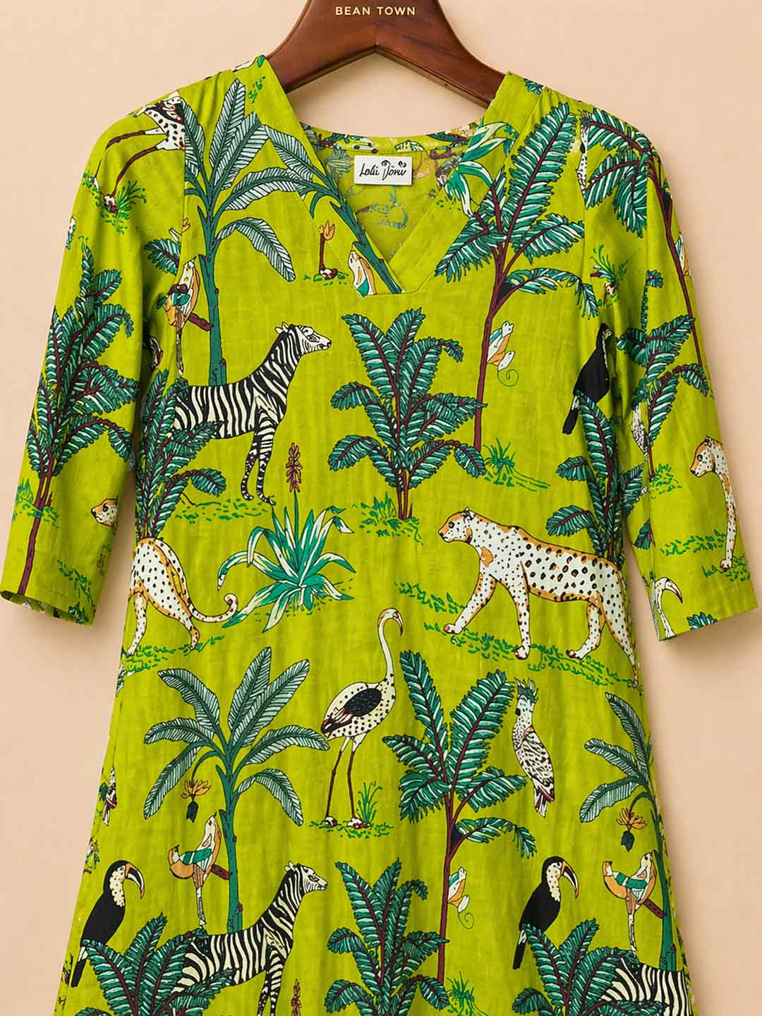 Light Green Forest Print
