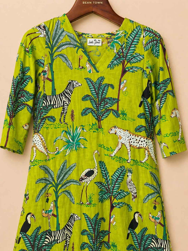 Light Green Forest Print