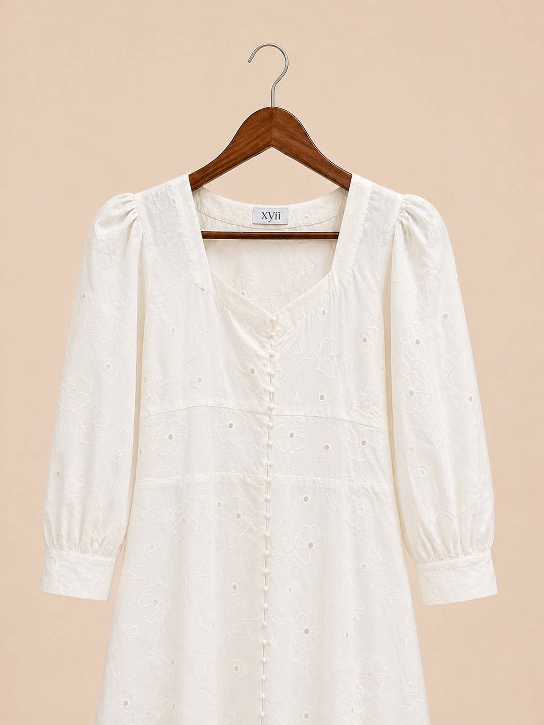 Cream Hakoba Dress