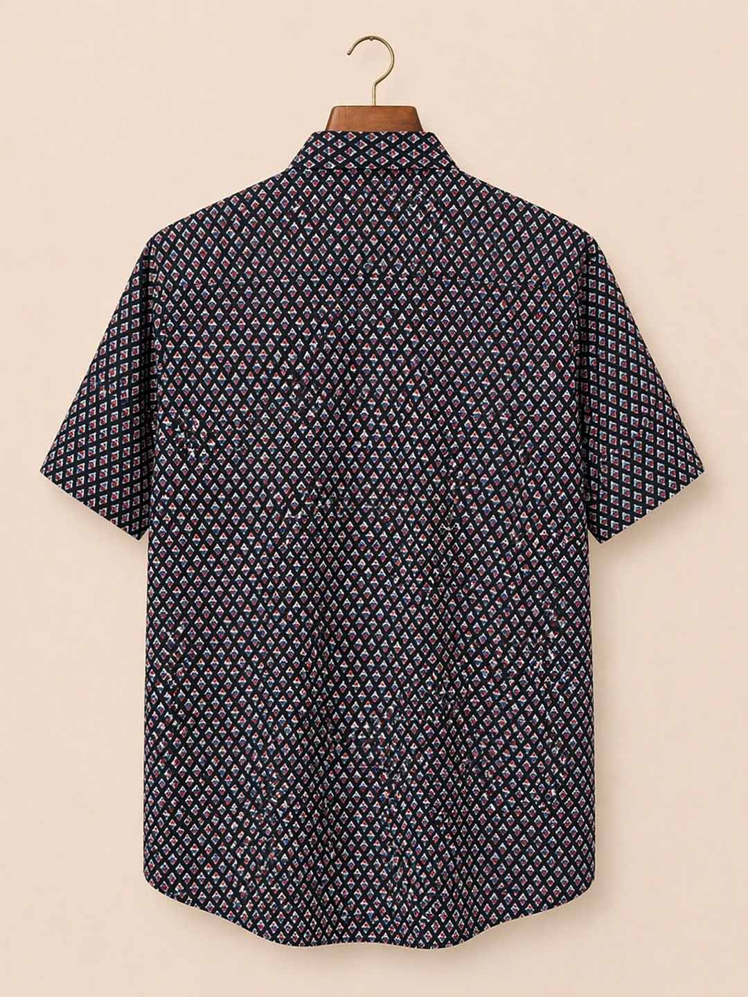 Black With Red & Blue Butti