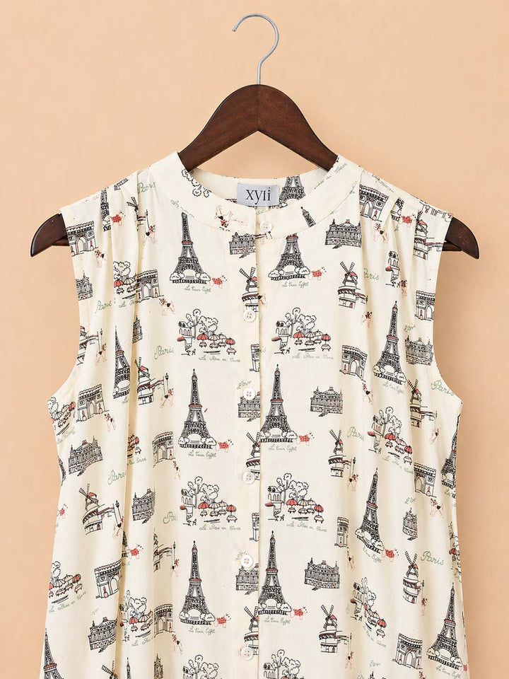 Off with Paris Street Print